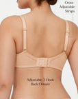 Lightweight Underwire Minimizer Lace Mesh Bra