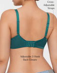Lightweight Underwire Minimizer Lace Mesh Bra