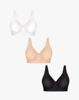 Seamless Wireless Jelly Comfortable Plunge Bra