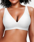Seamless Wireless Jelly Comfortable Plunge Bra
