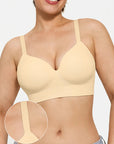 Seamless Wireless Push-Up V-Neck Bra Butt-Lifting Shorts Set