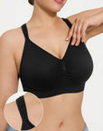 Seamless Wireless Comfortable Wide-Strap Everyday Bra