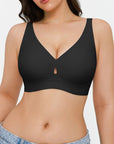 Seamless Wireless Jelly Plunge & Minimizer Support Bra Set