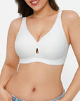 Seamless Wireless Jelly Plunge & Minimizer Support Bra Set