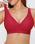 Seamless Wireless Jelly Comfortable Plunge Bra