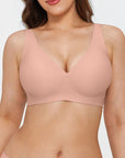 Seamless Wireless Jelly Comfortable Plunge Bra