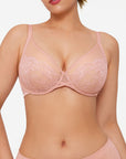 Lightweight Underwire Minimizer Lace Mesh Bra