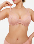Lightweight Underwire Minimizer Lace Mesh Bra