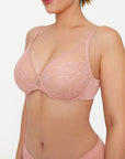 Lightweight Underwire Minimizer Lace Mesh Bra