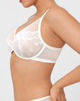 Lightweight Underwire Minimizer Lace Mesh Bra