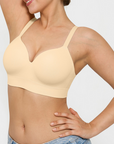 Seamless Wireless Push-Up V-Neck Bra Butt-Lifting Shorts Set
