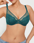 Lightweight Underwire Minimizer Lace Mesh Bra