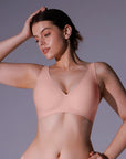 Seamless Wireless Jelly Comfortable Plunge Bra