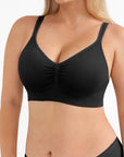 Seamless Wireless Comfortable Wide-Strap Everyday Bra