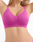 Seamless Wireless Comfortable Wide-Strap Everyday Bra