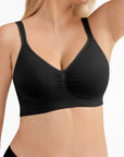 Seamless Wireless Comfortable Wide-Strap Everyday Bra