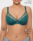 Lightweight Underwire Minimizer Lace Mesh Bra