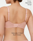 Lightweight Underwire Minimizer Lace Mesh Bra