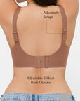 Seamless Wireless Jelly Plunge & Minimizer Support Bra Set
