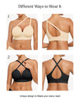 Seamless Wireless Push-Up V-Neck Bra Butt-Lifting Shorts Set