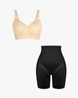 Seamless Comfort Push-Up Bra & Shaping Butt-Lifting Shorts Set