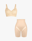 Seamless Comfort Push-Up Bra & Shaping Butt-Lifting Shorts Set
