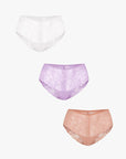 Mid-Rise Comfortable Lace Brief