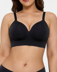 Seamless Wireless Push-Up V-Neck Bra Butt-Lifting Shorts Set