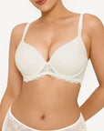 Popilush® White / 36C Seamless Embrace Lace Underwire Bra