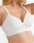 Popilush? Seamless Wireless Adjustable Wide-Strap T-Shirt Bra