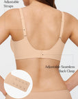 Seamless Wireless Jelly Leopard Contour Support Bra