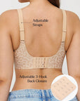Seamless Wireless Jelly Leopard Support & Push UP Bra Set