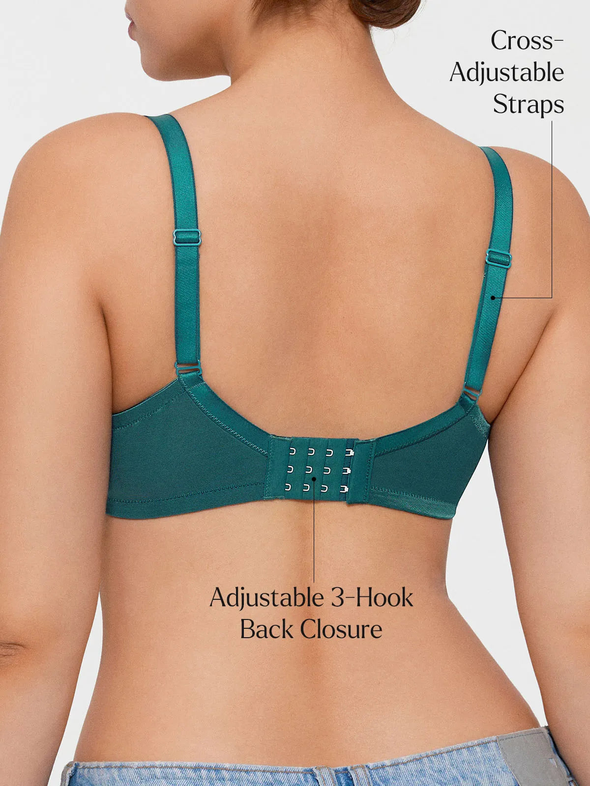 Lightweight Underwire Minimizer Lace Mesh Bra