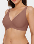 Seamless Wireless Jelly Comfortable Plunge Bra