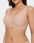 Seamless Wireless Jelly Comfortable Plunge Bra