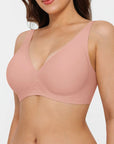 Seamless Wireless Jelly Comfortable Plunge Bra