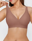 Seamless Wireless Jelly Comfortable Plunge Bra