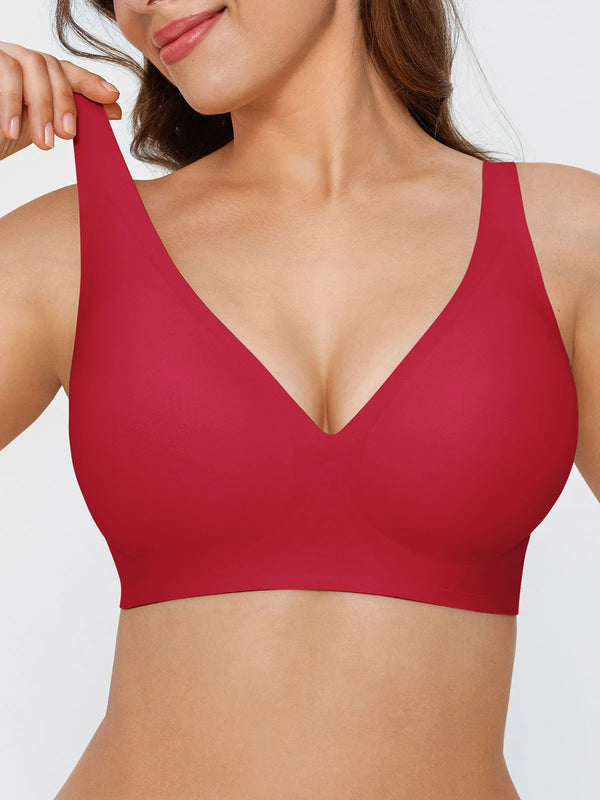 Seamless Wireless Jelly Comfortable Plunge Bra