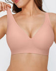 Seamless Wireless Jelly Comfortable Plunge Bra
