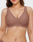 Seamless Wireless Jelly Comfortable Plunge Bra