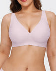 Seamless Wireless Jelly Comfortable Plunge Bra