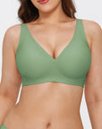Seamless Wireless Jelly Comfortable Plunge Bra