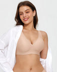 Seamless Wireless Jelly Comfortable Plunge Bra