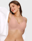 Seamless Wireless Jelly Comfortable Plunge Bra