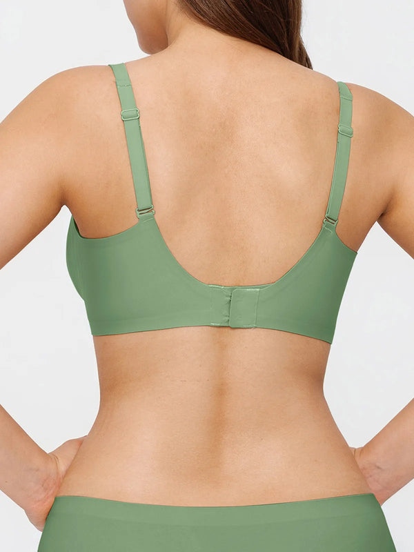 Seamless Wireless Jelly Comfortable Plunge Bra