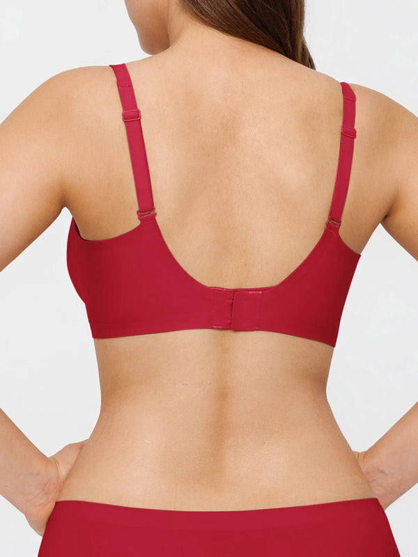 Seamless Wireless Jelly Comfortable Plunge Bra