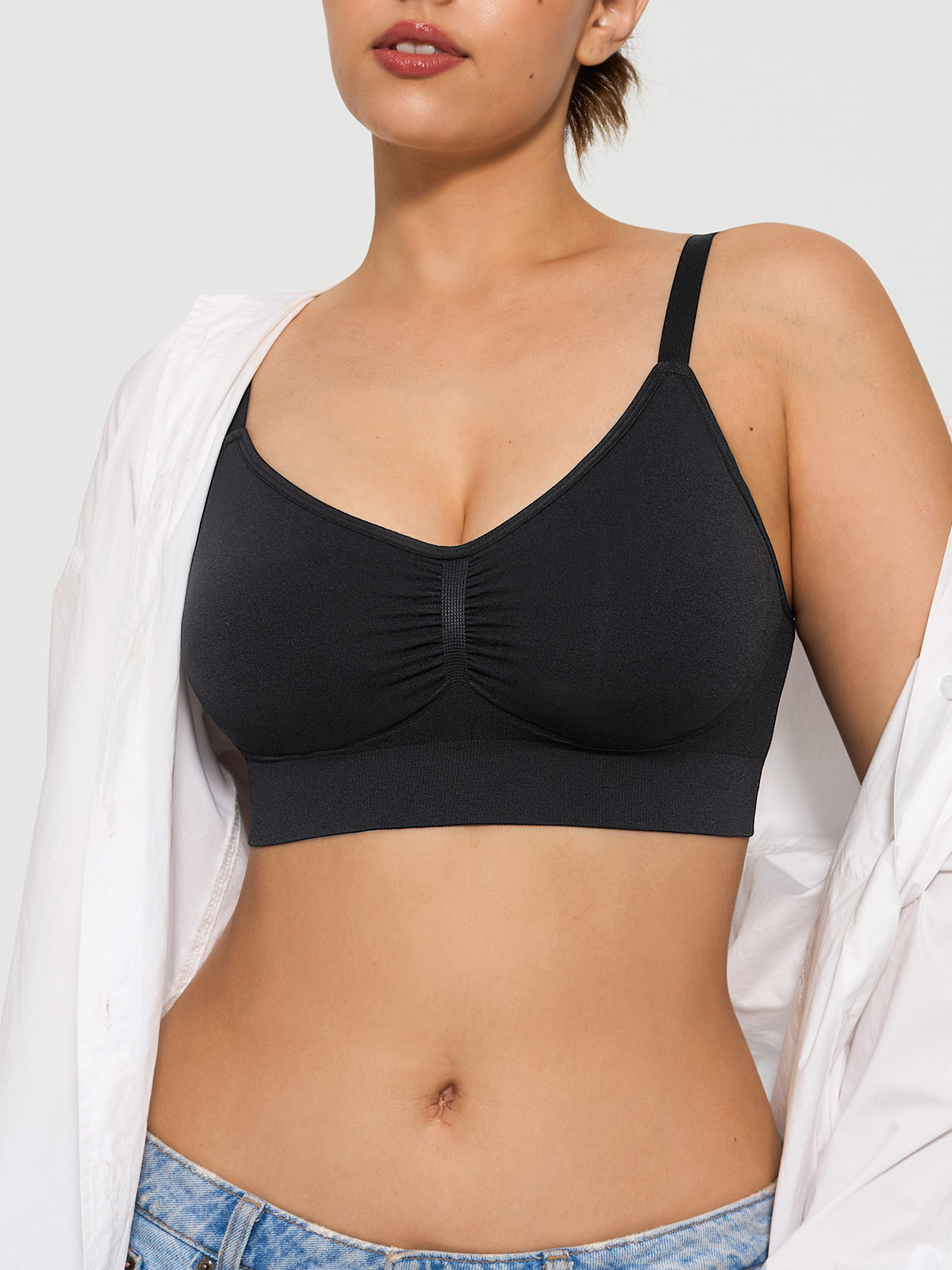 Seamless Comfort Push-Up Bra &amp; Shaping Butt-Lifting Shorts Set