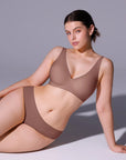 Seamless Wireless Jelly Comfortable Plunge Bra