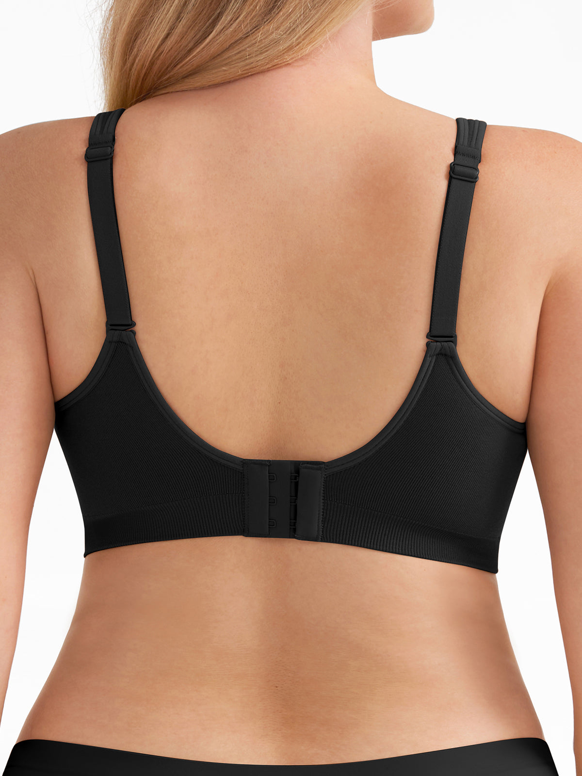 Seamless Wireless Comfortable Wide-Strap Everyday Bra