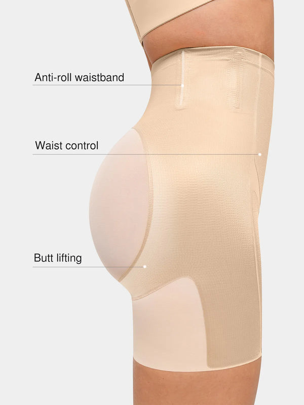Seamless Wireless Push-Up V-Neck Bra Butt-Lifting Shorts Set